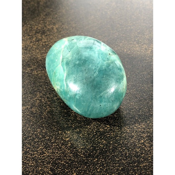 Natural Amazonite Palm Stone Pair Calming Soothing Amazonite Stone Polished - Picture 3 of 16